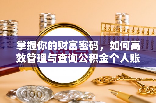 凉山掌握你的财富密码，如何高效管理与查询公积金个人账户信息